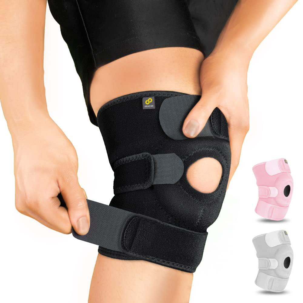 Bracoo Bracoo Breathable Neoprene Knee Support, One Size, Black,Manufactured by: Yasco