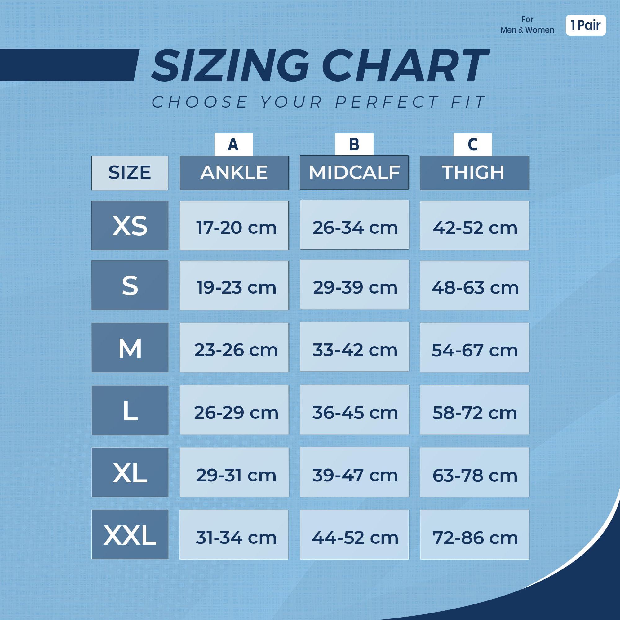 Sorgen Sorgen Class I Medical Compression Stockings for Varicose Veins | Class 1 Knee Length stockings | Below Knee Class I Compression Socks | 18-21 mm Hg pressure stockings (Medium)