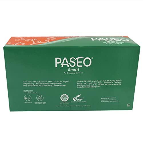 PASEO Paseo Smart International Quality 2 Ply Extra Soft 19.5 x 20 cm Facial Tissue Paper 100 Pulls Pack Of 10