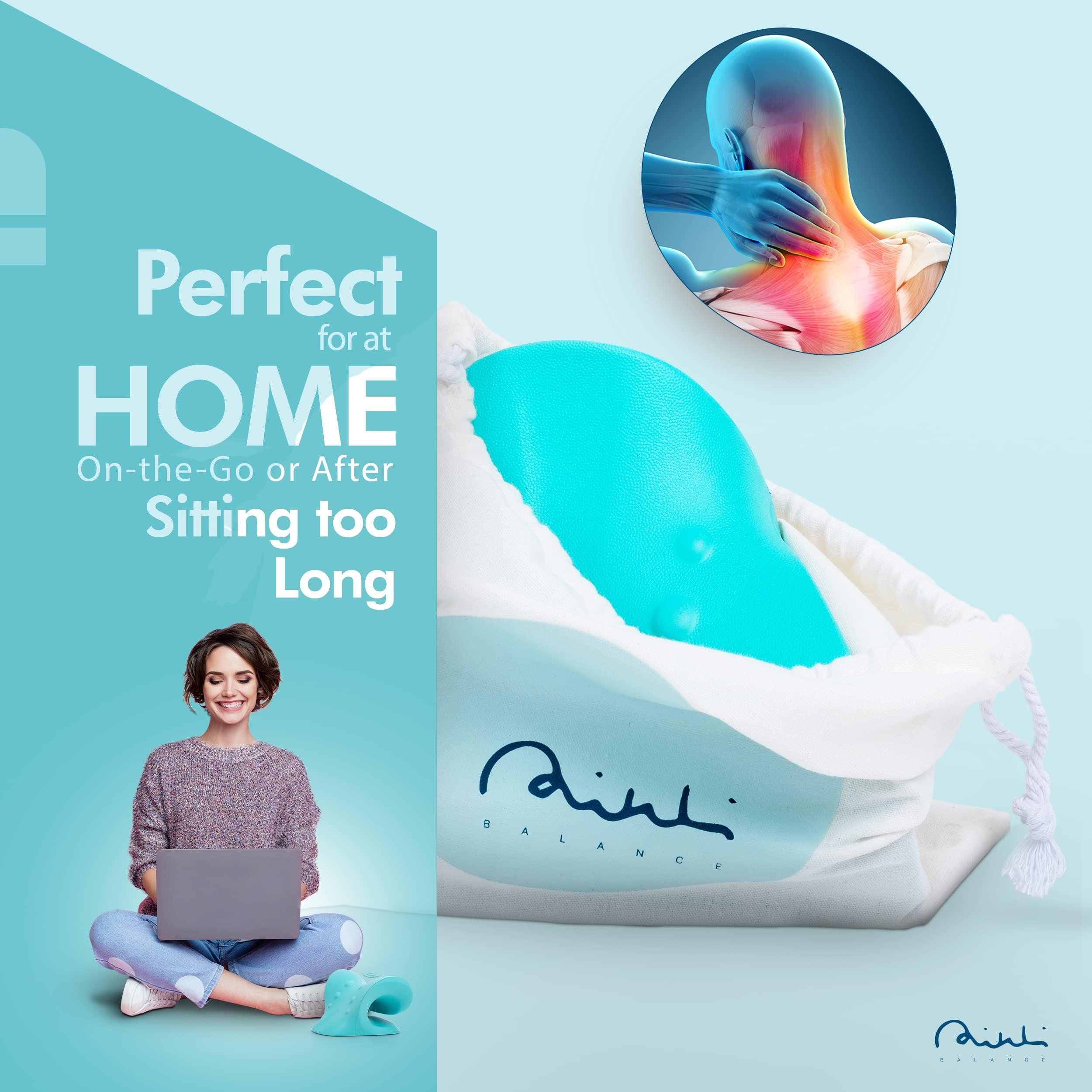 RIKLI BALANCE RIKLI BALANCE Neck Curve Corrector; Cervical Neck Traction Pillow; Neck Recliner Cervical Stretcher for Stiffness; 2-Mode Soft Neck Bump Corrector Device; Neck Pillow for Back Pain Relief