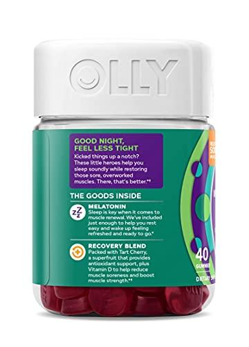 OLLY Olly Muscle Recovery Sleep Gummies Berry Flavor, 40 Count