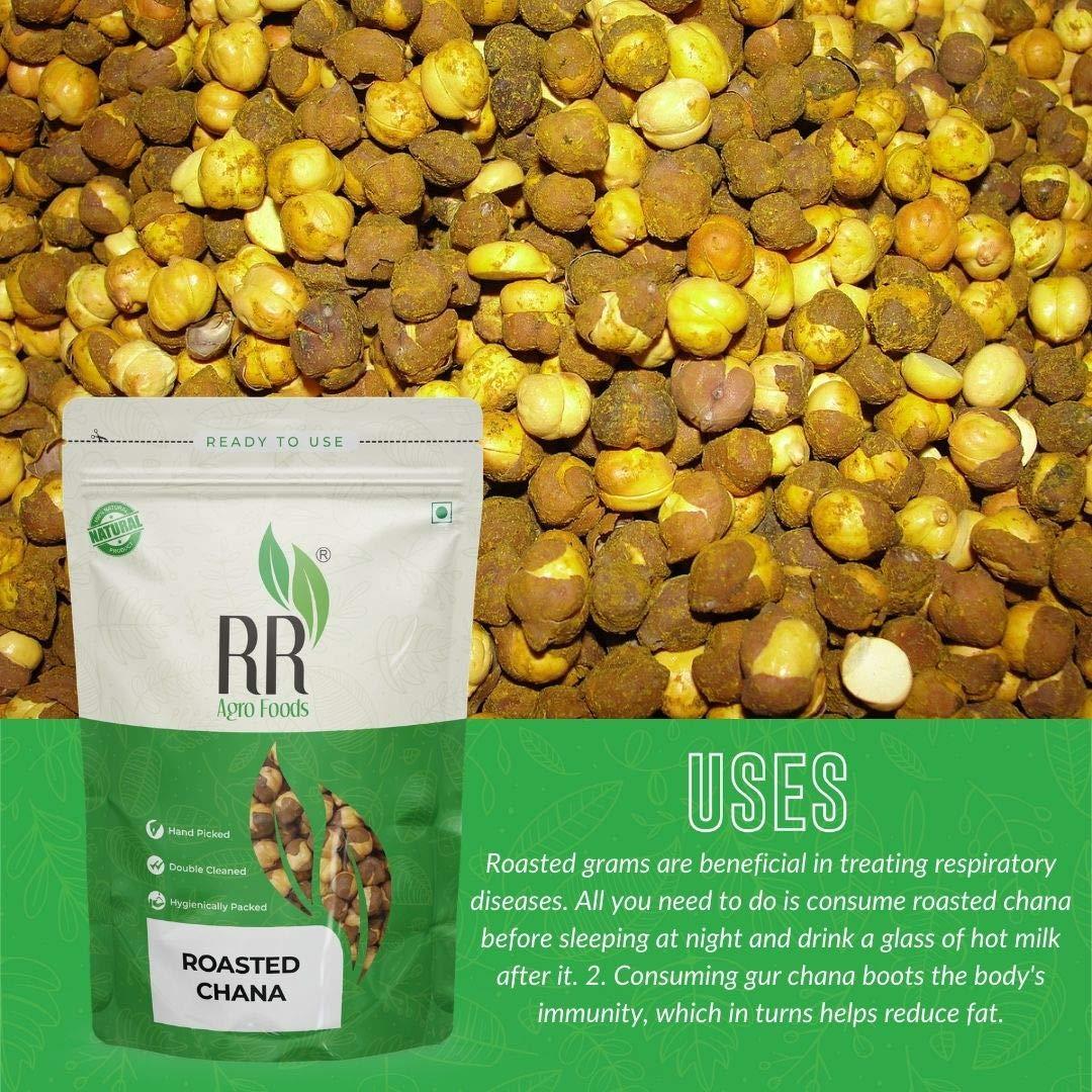 R R AGRO FOODS RR Agro Foods Roasted Chana 5 KG | Super Saver Pack | Premium Hand Sorted Bhuna Chana | High Protein Diet | Lightly Salted Pack of 1