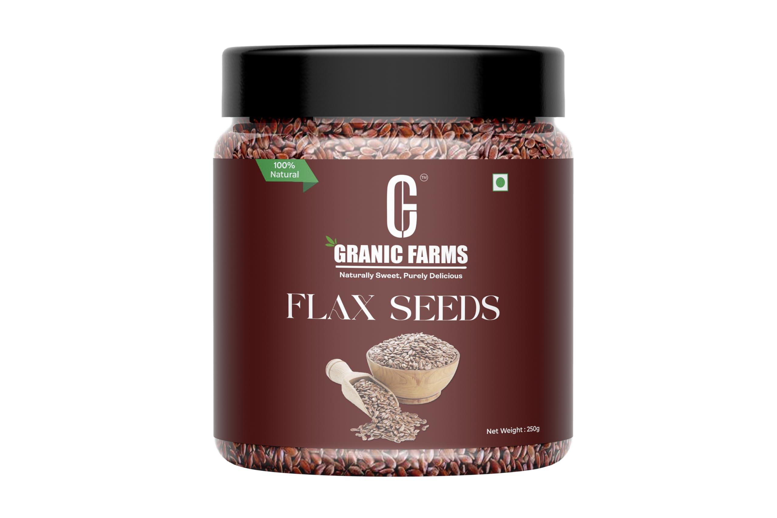 GRANIC FARMS Granic Farms Raw Seeds Combo Pack 1kg Pumpkin, Flax, Watermelon, Chia Seeds 250g Each, Edible Seeds in Jar Pack (Pack of 4)