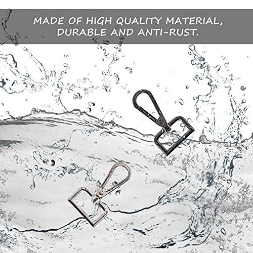 HEALLILY 20pcs Creative Swivel Clasps D Ring Lobster Clasp Claw Swivel Snap Hook Clips