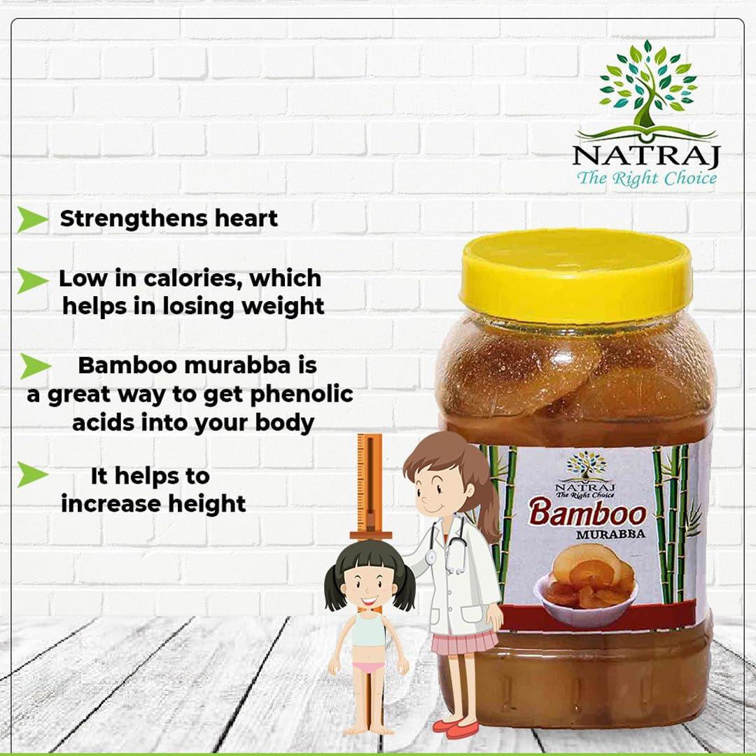Natraj The Right Choice Natraj The Right Choice Bans/Bamboo Murabba Helps in Height Increase Heathy and Tasty (Bans Ka Murabba) (750g) Sweet Bamboo Shoots Murabba Natural Homemade Immunity Booster Good for Health