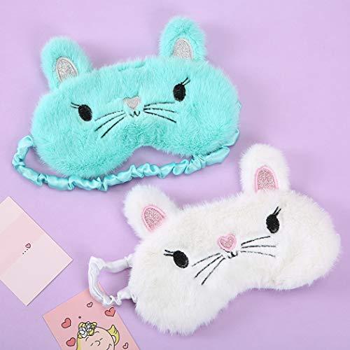 Zoylink Zoylink Sleep Mask Cartoon Cat Decor Eyes Cover Comfortable Night Blindfold
