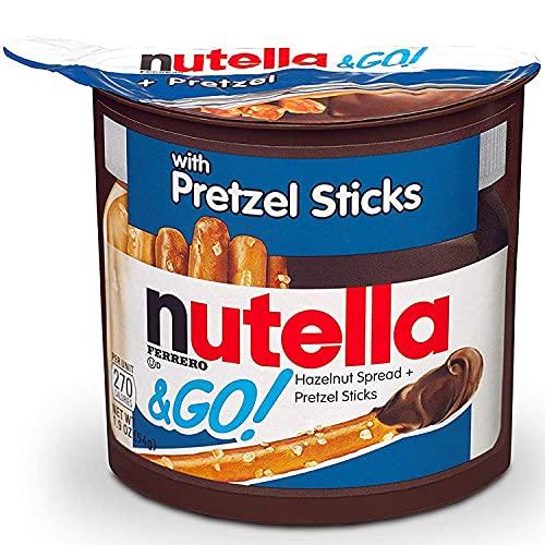 Nutella Nutella Hazelnut Spread & Pretzels Sticks &Go! - Pack of 6 Pouch, 6 x 54 g