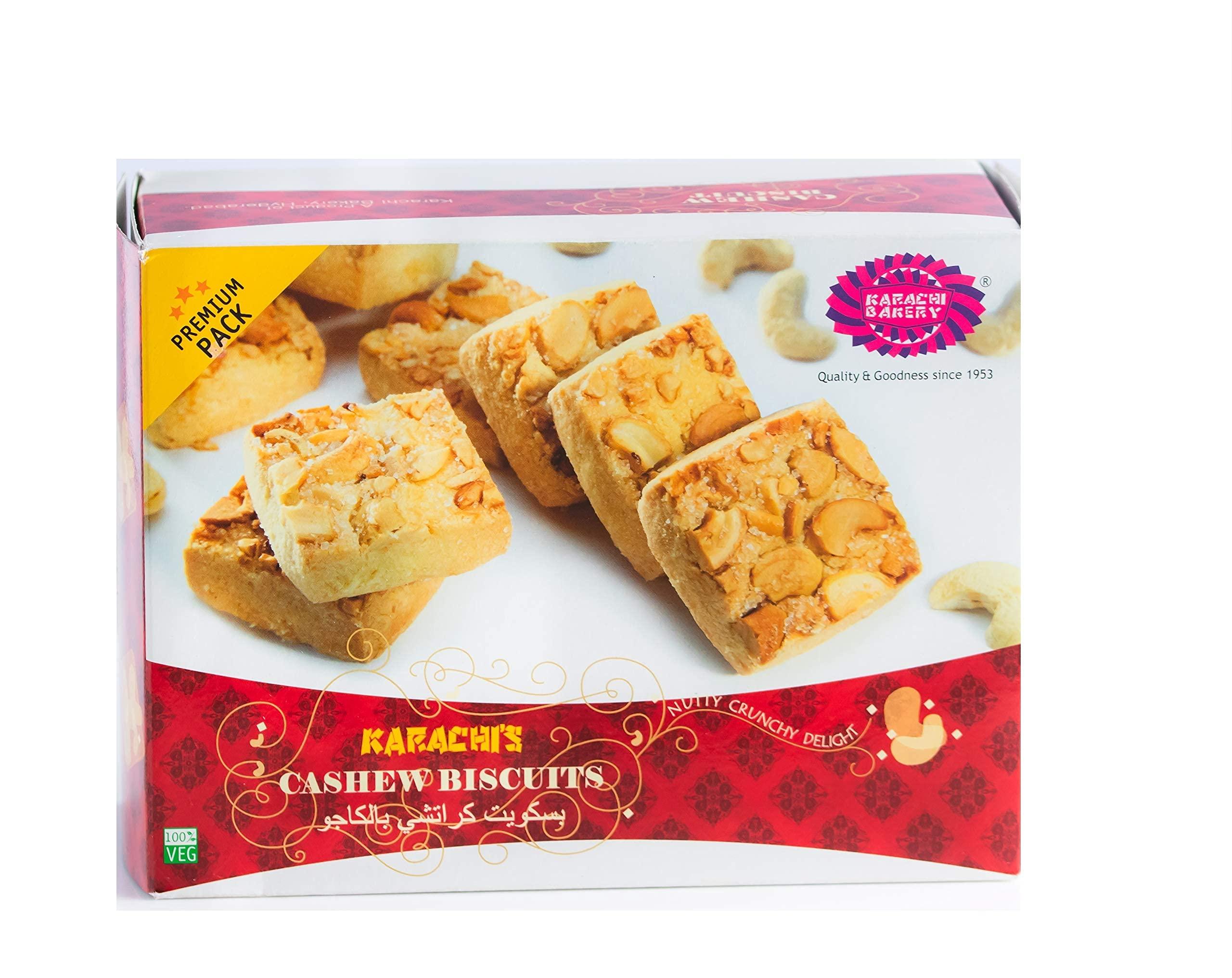 Karachi Bakery Karachi Bakery Chai Biscuit, 400g & Premium Cashew Biscuit, 800 g