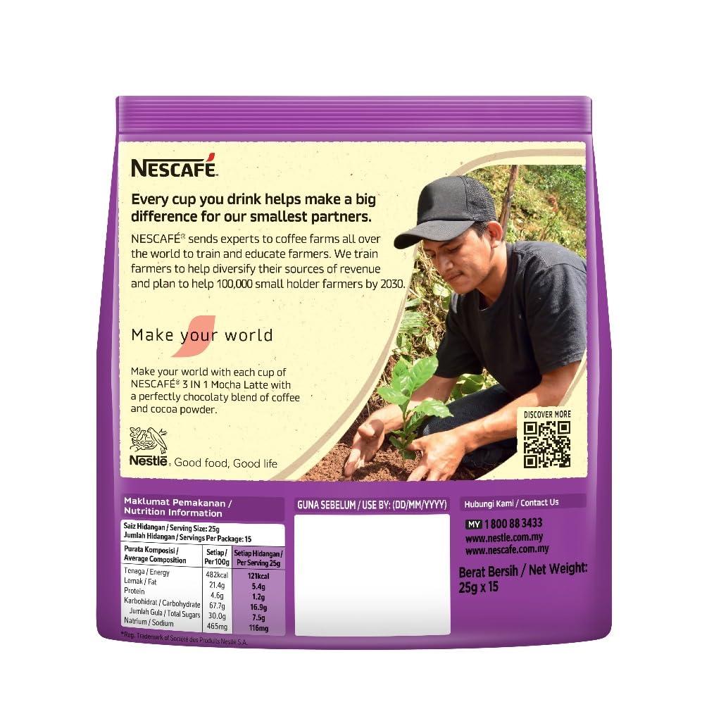 Nestle Nescafe Latte Mocha Coffee, 31g (Pack Of 15)