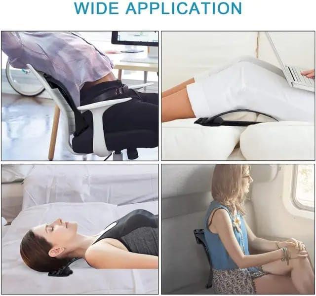 FRILL Back Pain Relief Product Back Stretcher Spinal Curve Back Relaxation Device Massager Bed Chair Full Set