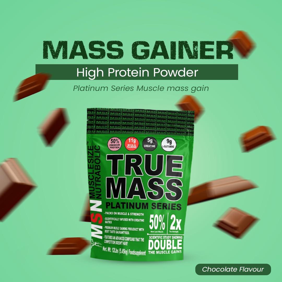 msn MSN TRUE MASS PLATINUM SERIES(6lbs) Weight gainer (strawberry)