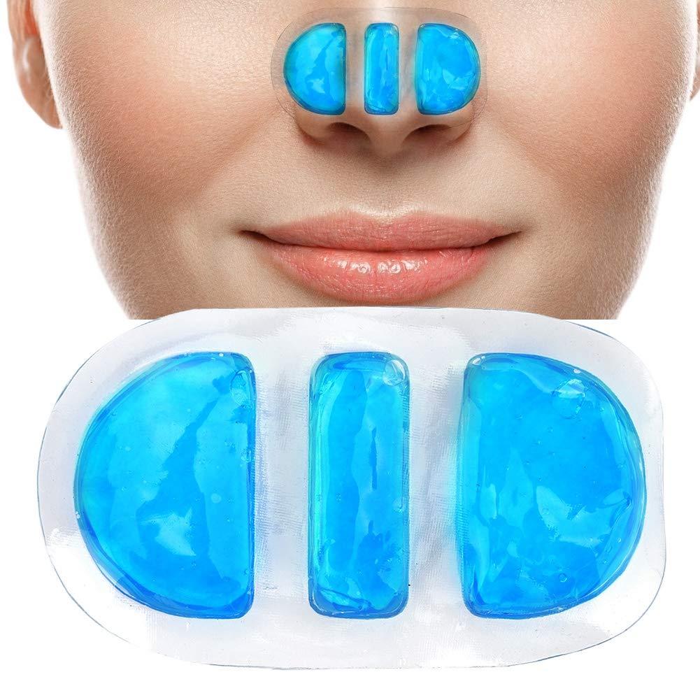 Focket Focket Reusable Gel Ice Packs for Nose, Portable Exclusive Nose Cold Gel Ice Pack Cold Compress, Natural Safe Cooling Refreshing Cold Ice Pack, Extremely Durable and Strong Seals for Injuries