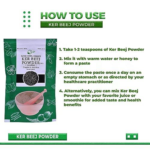 SATYAM HERBAL PRODUCTS SATYAM HERBAL PRODUCTS Ker Beej Powder for General Wellness and Digestive Aid | Ayurveda Herbal Powder | Pure & Natural (Pack of 200gm)