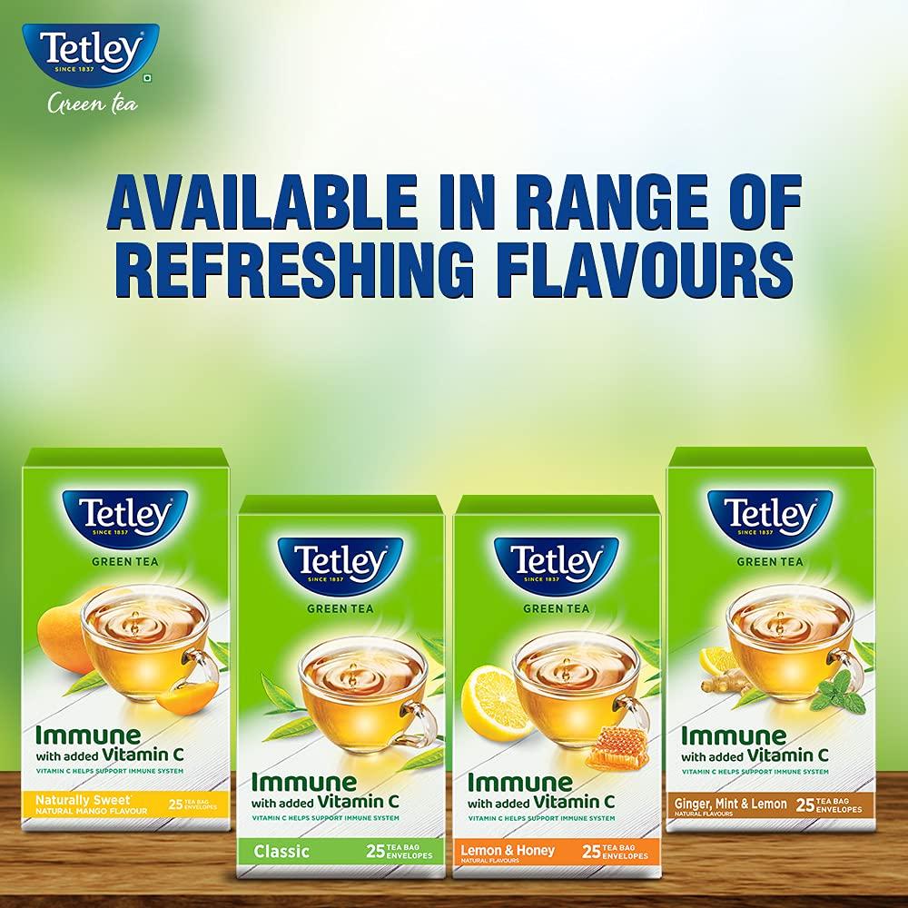Tetley Tetley Green Tea Bags, Ginger Mint Lemon, 25 Tea Bags