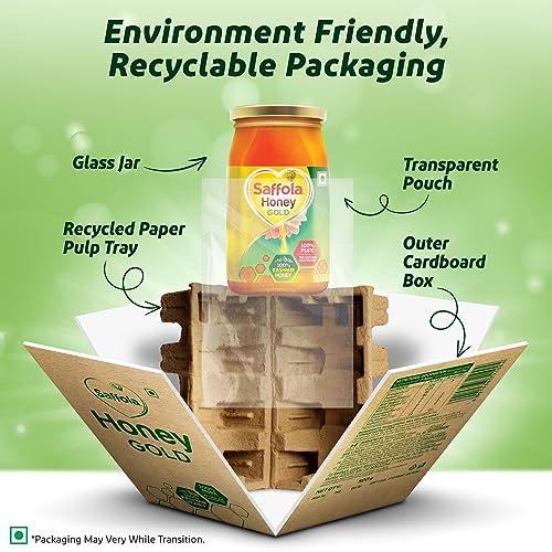 Saffola Saffola Honey Gold, 100% Pure Honey, Made with Kashmir Honey, 500g