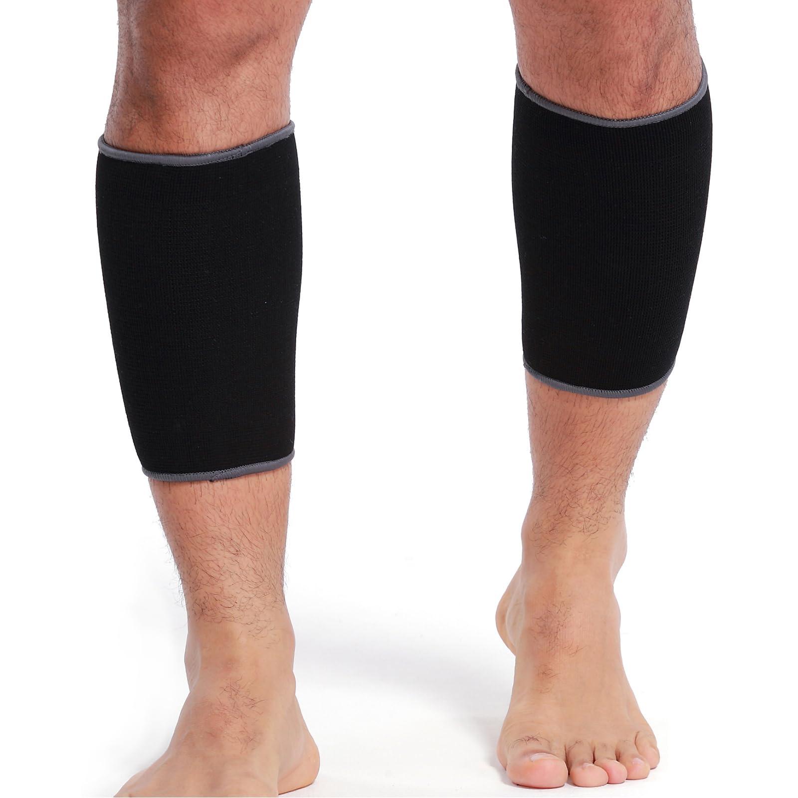 NEOtech Care Neotech Care Calf Support Sleeve (1 Pair) - Elastic & Breathable Knitted Fabric - Medium Compression - Black Color (Size XL)