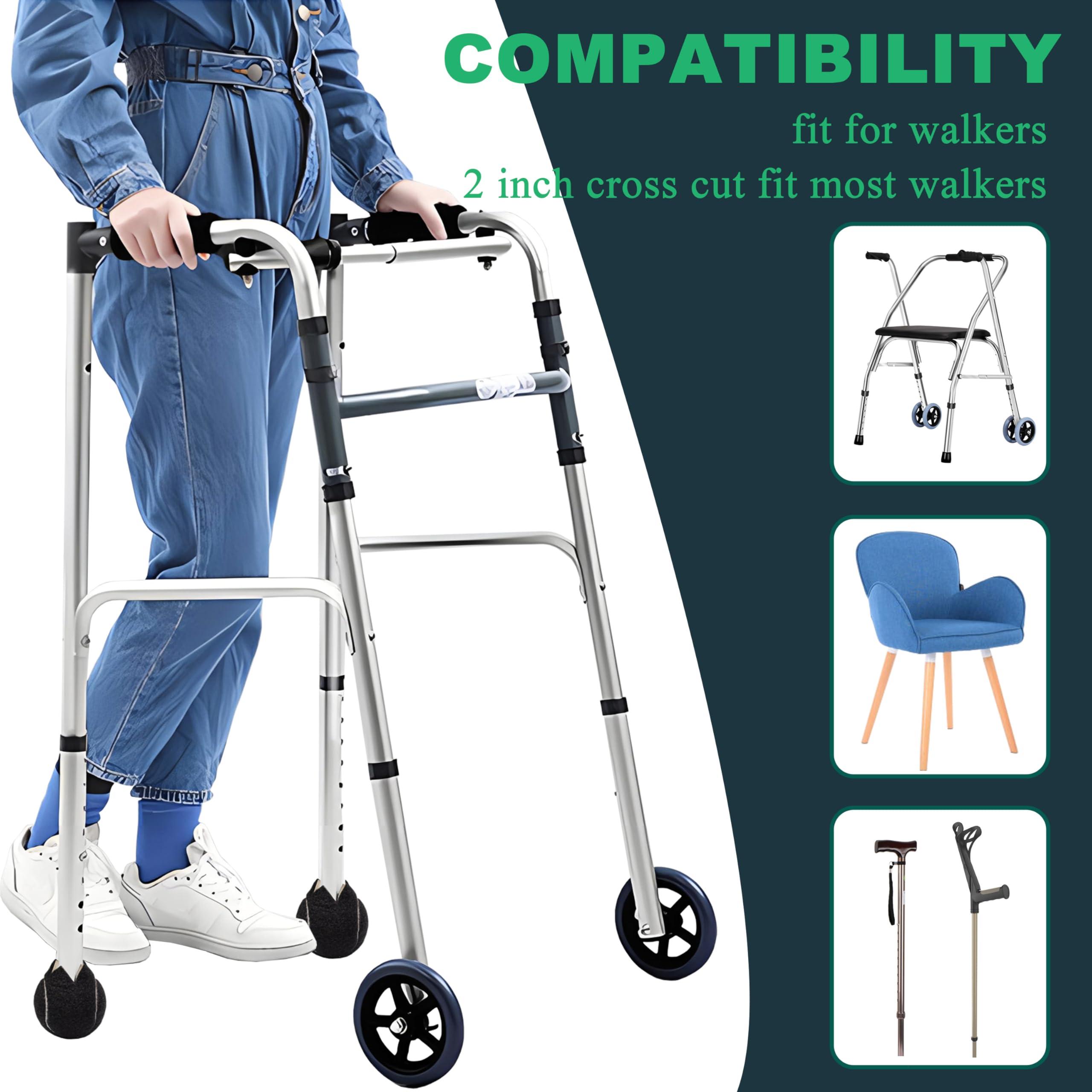 HiBallBall HiBallBall 2 Pack Precut Tennis Balls for Walkers, Tennis Balls for Chairs Furniture Legs, Heavy Duty Long Lasting for Ski Glides (Brown)