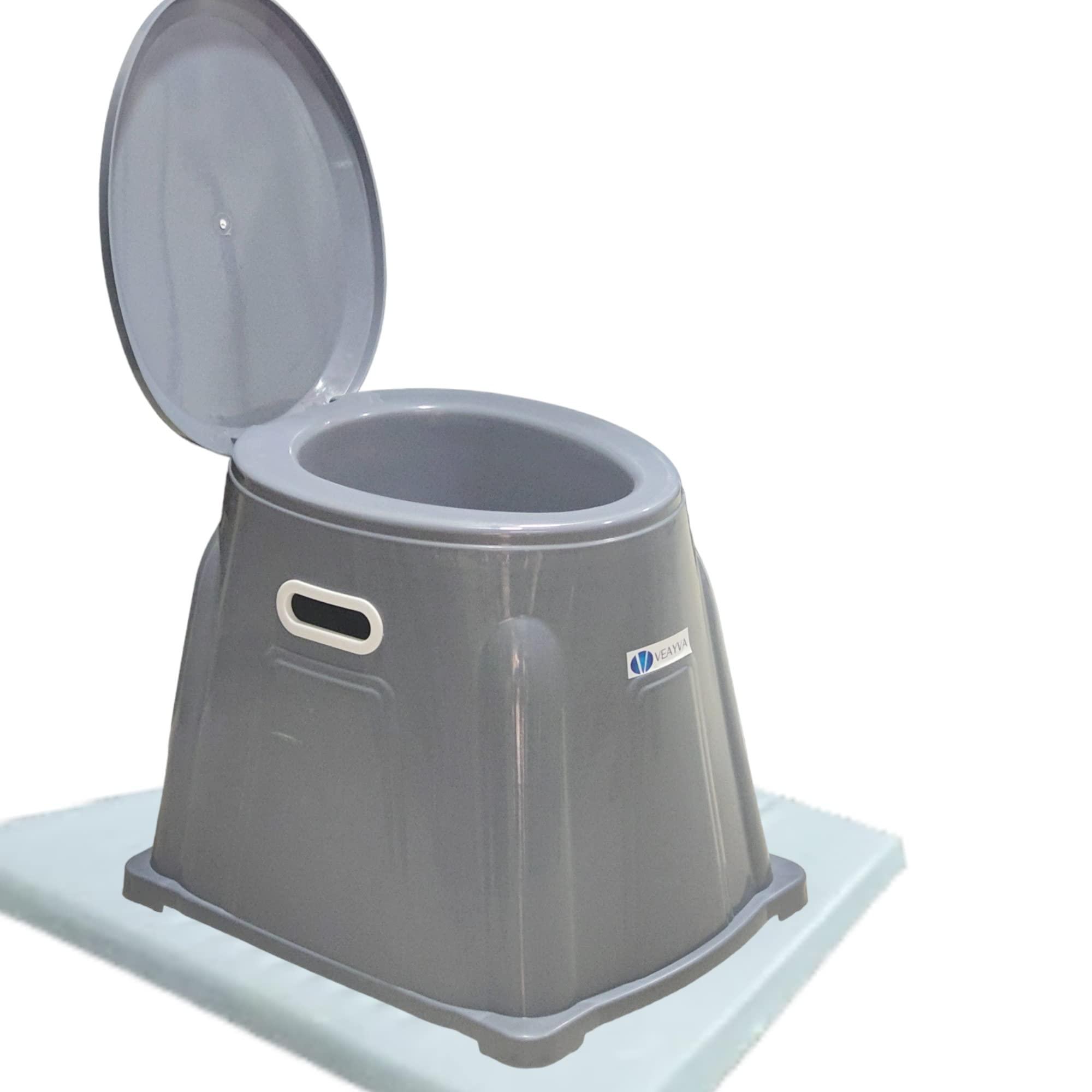 Veayva Veayva Portable Indian Toilet to Western Conversion Kit - Grey Western-style toilet, Plastic