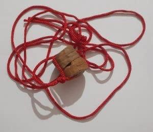 Generic Yashvin Brand Dhaga For Relief in Cervical & Migraine Cotton Dori, Wood Chain(1 piece)