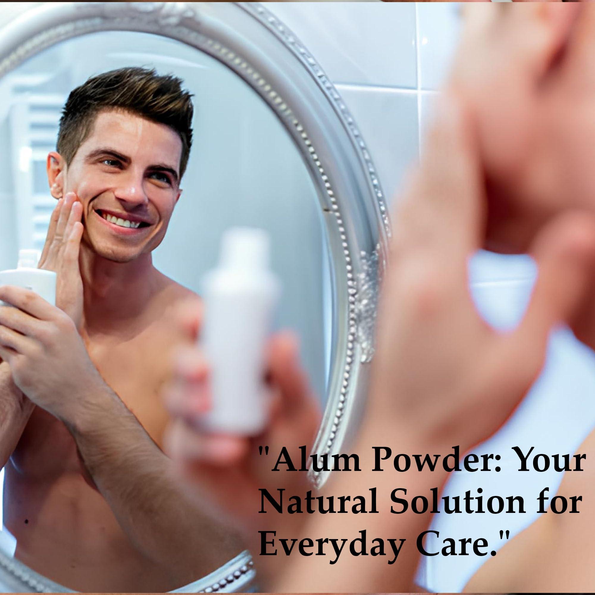 minature Alum Powder by mi nature | Purified Fitkari Alum powder (phitkari) for Skin Care |Water Purify| Pure Alum powder Cruelty Free |Pack of 2 (227g Each)