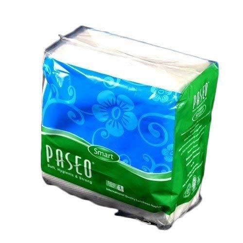 Paseo Paseo smart International Quality Luncheon Serviettes (Paper napkin) 100 sheets 1 ply Pack of 10