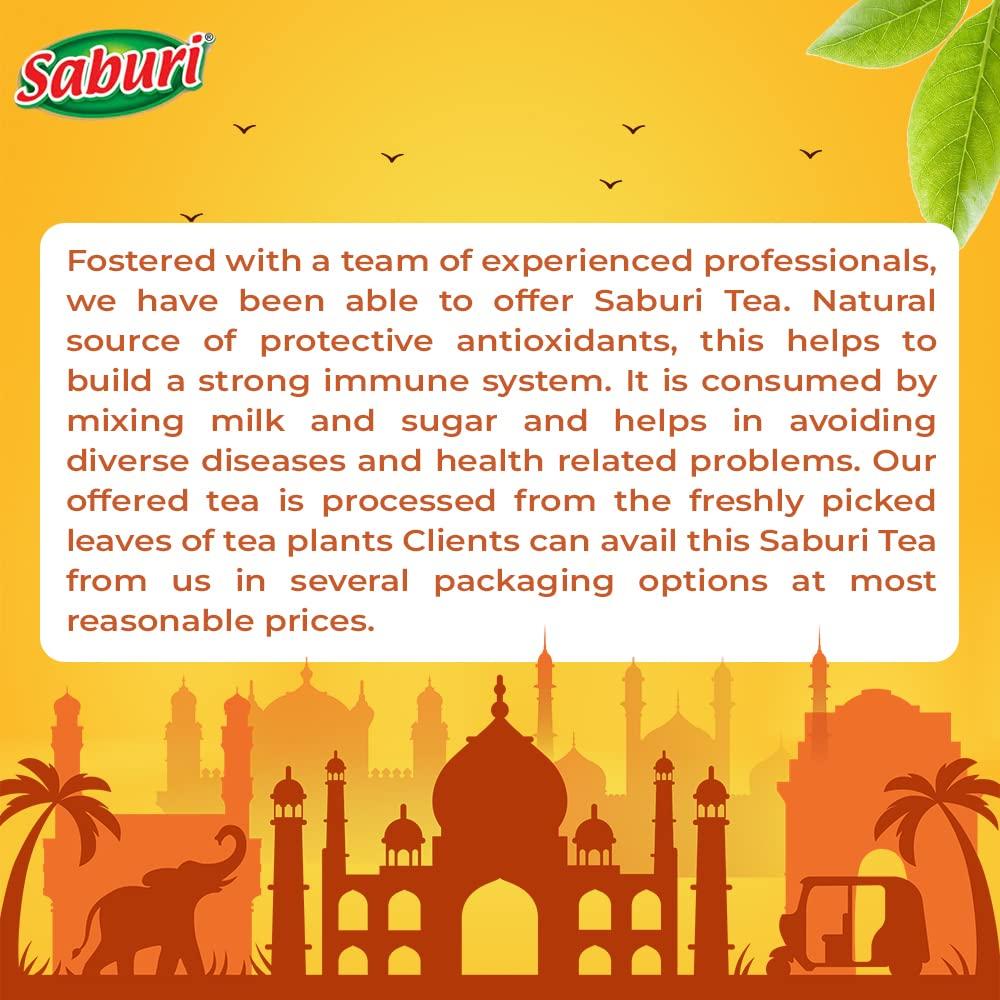 Saburi Saburi Masala Tea 500g | 100% Natural Spices - Tulsi, Adrak & Elaichi | Immunity Booster | Assam Tea | Masala Chai | Chai Patti | Chai Masala | Tea