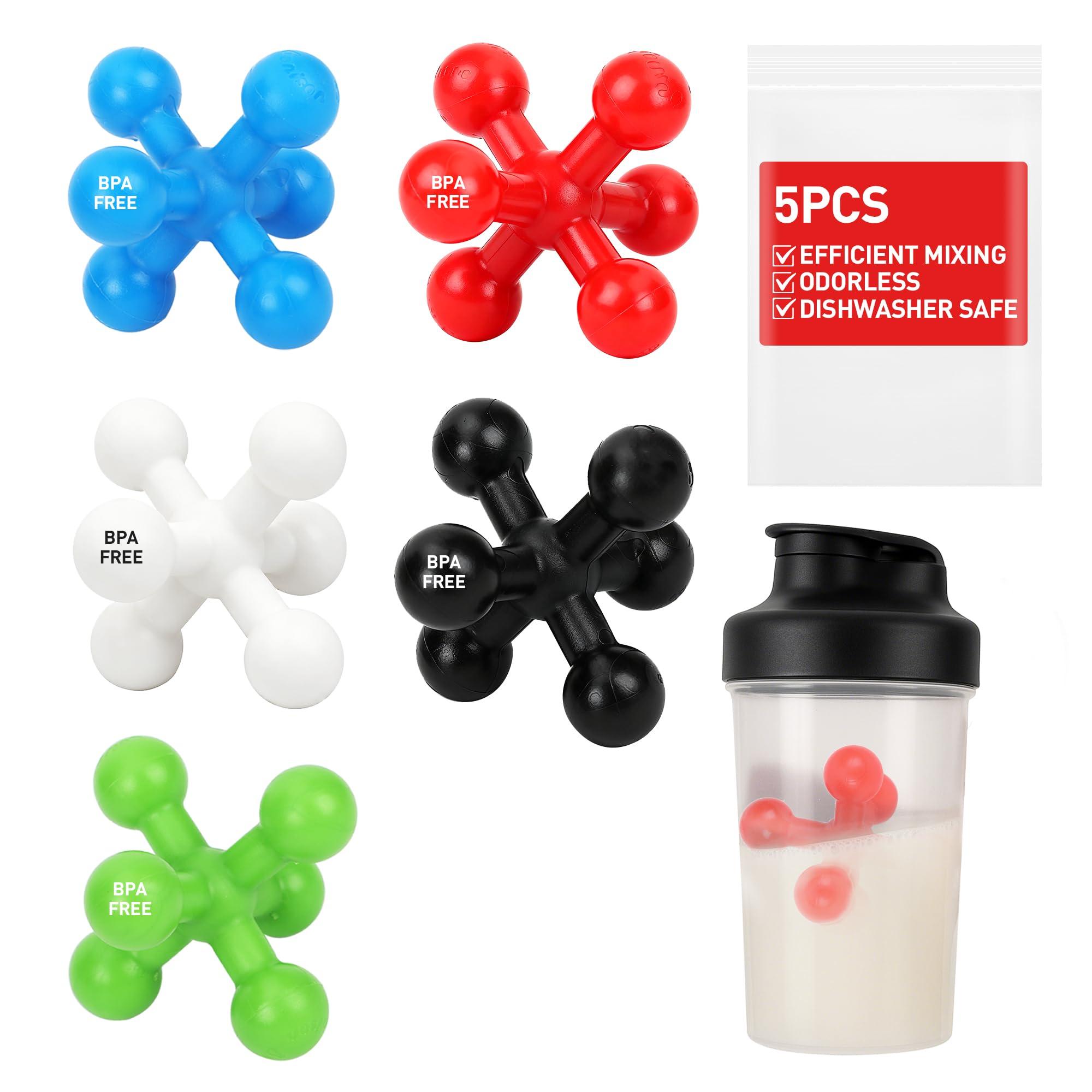 Hydro2Go Blender Mixing Ball for Sports Drink Protein Shaker Breaker Blender Cup Bottle Mixers Make Your Own Shake Bottle (Muticolor-5 Pack)