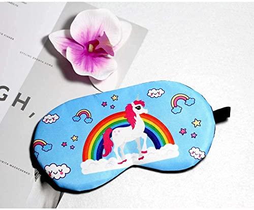 Bless Kraft co. Bless Kraft Pack of 2 Unicorn Sleeping Mask with Gel for Girls Sleep Eye Cover Lightweight Cotton Fabric Blindfold Soft Eye Mask for Kids, Teens and Adult (Assorted) (Pack of 2)