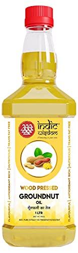 IndicWisdom IndicWisdom Wood Pressed Oils Combo 005 (2 liter Safflower Oil,1 liter Sesame Oil,1 liter Groundnut Oil) (Cold Pressed - Extracted on Wooden Churner) | Kolhu/Kacchi Ghani/Chekku