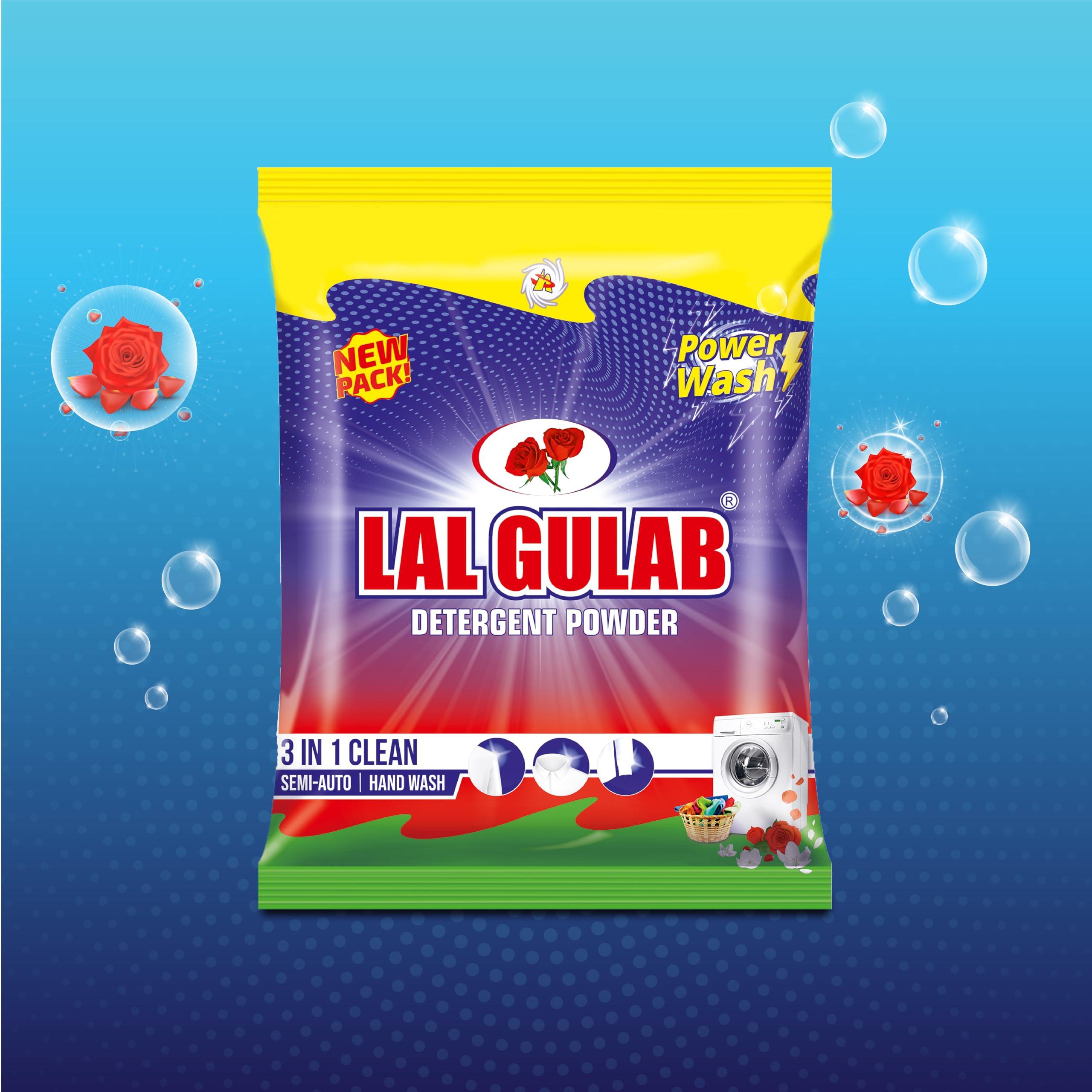 LALGULAB Lalgulab Double Power Top Load Washing Powder 8KG Detergent Powder 6KG (2KG Free) AQUA FRESH