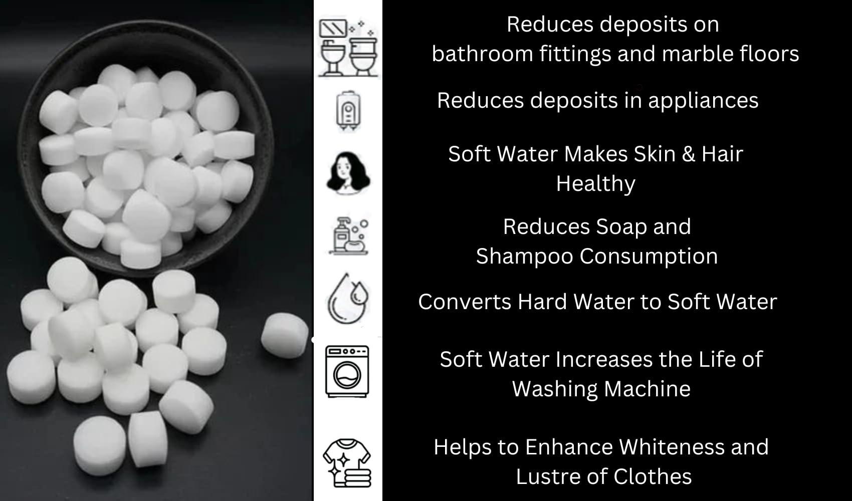 Visionmax Enterprises Water Softener Salt Tablets For All type of Water Softener Water Purification Tablets or Pellet for Water Softener Regeneration For Home & Office (25 kg)