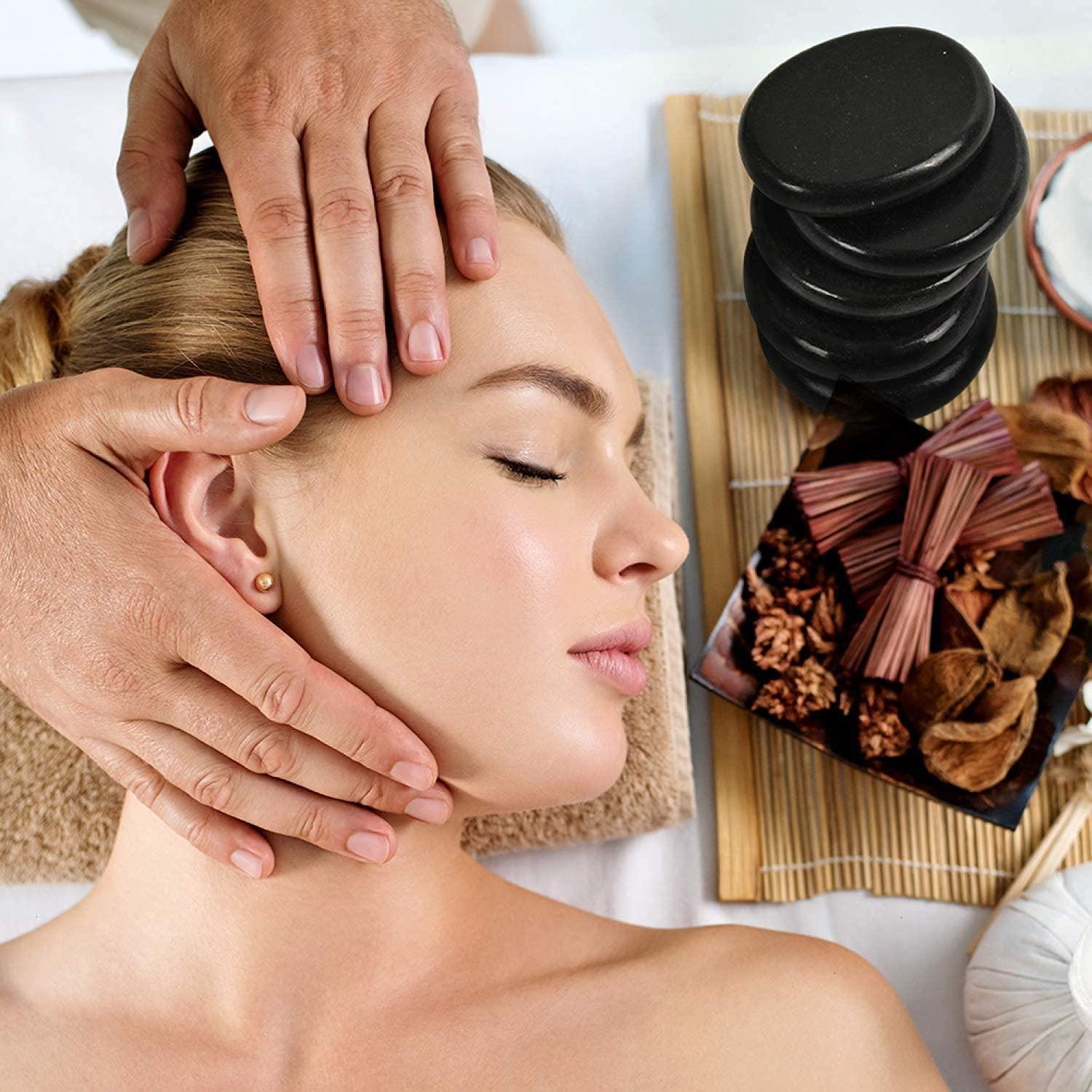 HEALIT HEALIT-Natural-Basalt-Hot-Rocks-Stones-Massage-Set-for-Professional-or-Home-SPA,Massage-Therapy,Relaxing,Healing,Pain-Relief-(6-PICS).