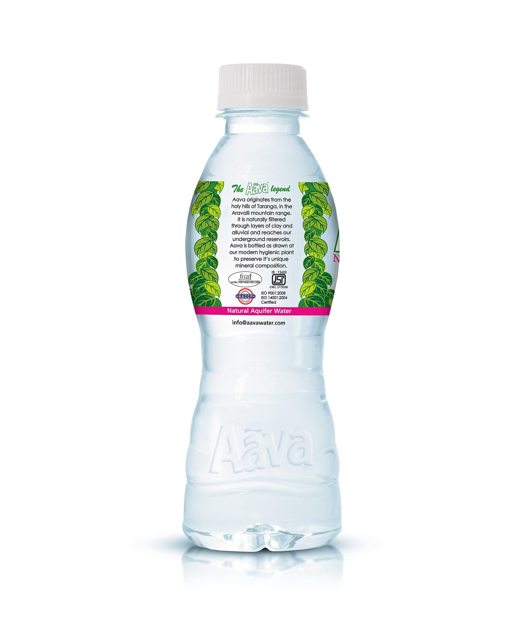 AAVA Aava Naturally Alkaline Mineral Water 200ml | Origin Aravalli Hills | 100% Alkaline pH 8.0+ | Benefits of Calcium & Magnesium (Pack of 24 bottles)
