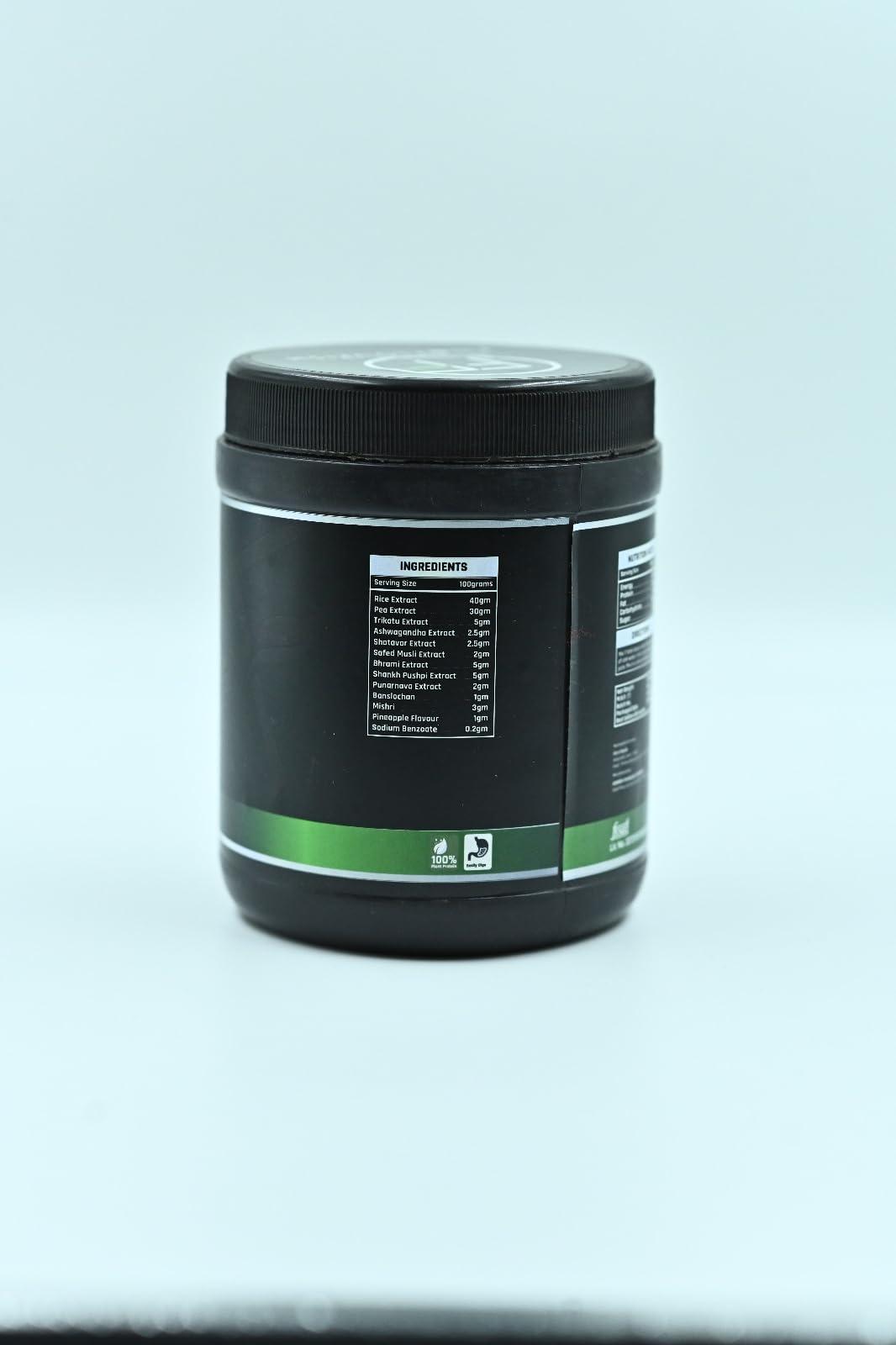 Fit N Flourish Multi Muscle Holistic Mix Pro Alternative to Whey Protein Powder- 500gm| Best Protein Powder For Men And Women| 100% Plant-Based Protein Powder (Banana)