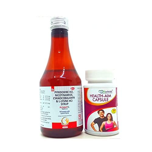 HERBSHD Order now vitamin B Plexavit L Syrup and Health aim capsule combo pack