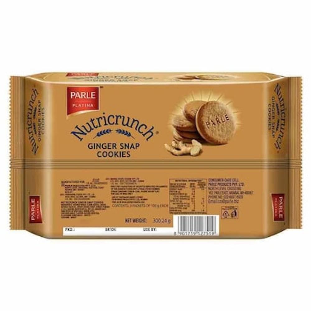 Parle Parle Nutricrunch Real Ginger Snap Cookies, 300.24g