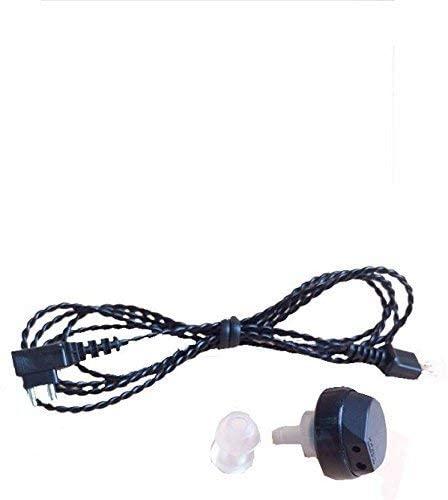 Generic Hearing Aid Wire 3 Pin With Receiver For Siemens 178 Model/Auditech Pocket Model Hearing Aid (Black)