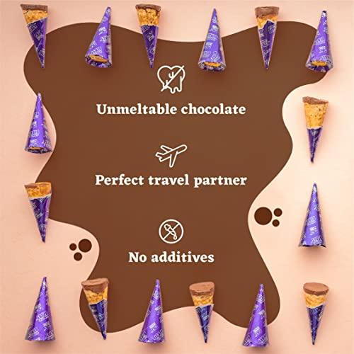 Pure Temptation Pure Temptation ChocoBlast® Premium Delicious Chocolate Flavoured Choco Fills Waffle Cones - Chocolate Gift Box - Pack of 5 (Each box contains 6 Pcs)