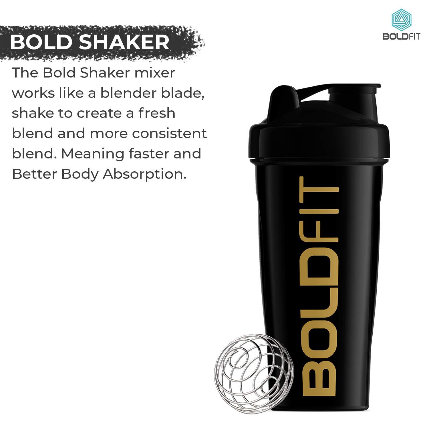 Boldfit Boldfit Bold Gym Shaker Bottle 700ml Shaker Bottles For Protein Shake 100% Leakproof Guarantee Protein Shaker Sipper Bottle, Ideal For Protein, Pre Workout And BCAAs Gym Bottle for Men & Women