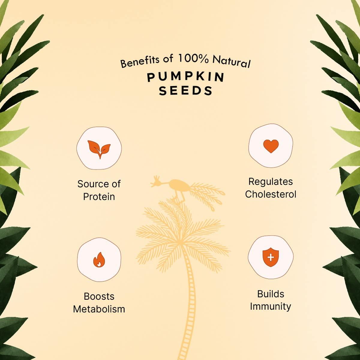 pind BACK TO THE ROOTS pind Watermelon Seeds and Raw Pumpkin Seeds Loaded with Protein and Fibre (500 GM) Mixed Seeds (500 g, Pack of 2)