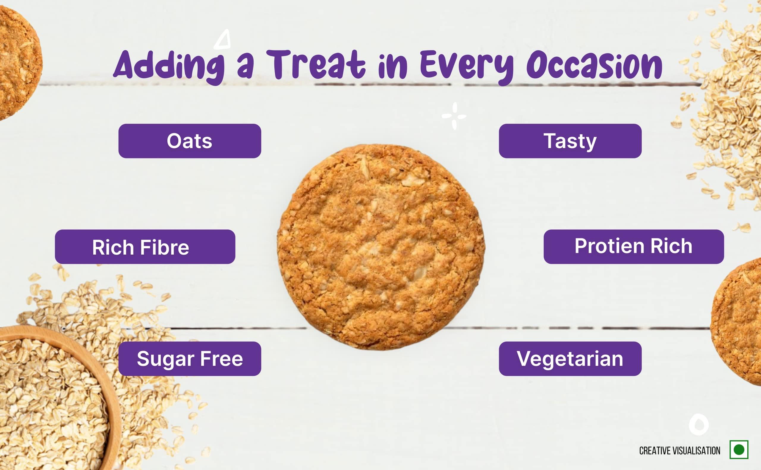 UNIBIC Foods Unibic Foods : Sugar Free Oatmeal, 75G (Pack Of 3)