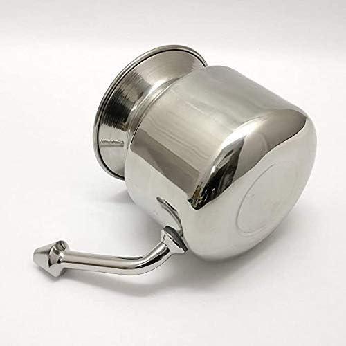 Streetup India Streetup India Stainless Steel Jal Neti Pot for Nasal Cleaning, Allergy and Sinus Relief