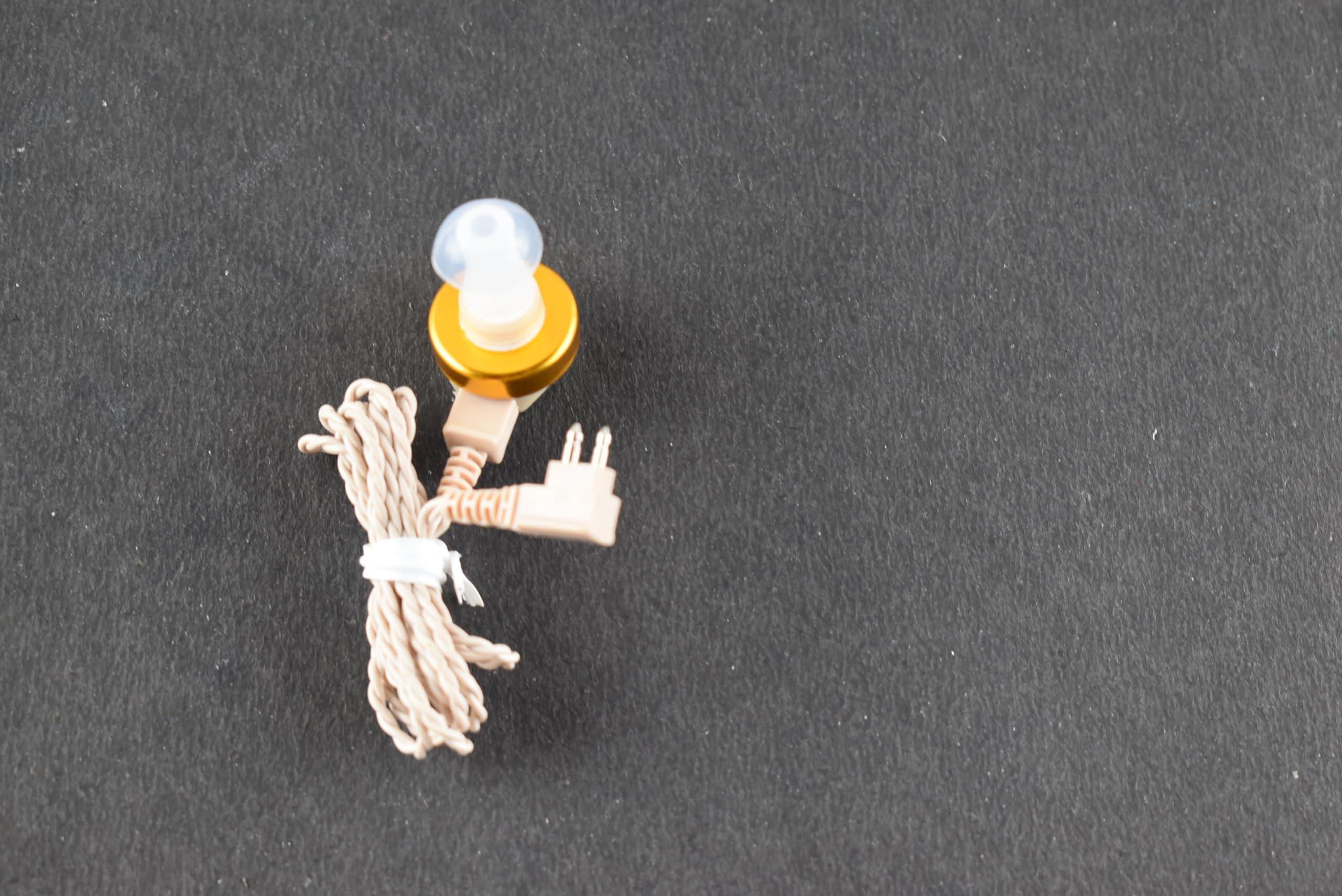 Dishan Hearing Aid Wire 2 Pin & Receiver For Pocket Model Hearing Device