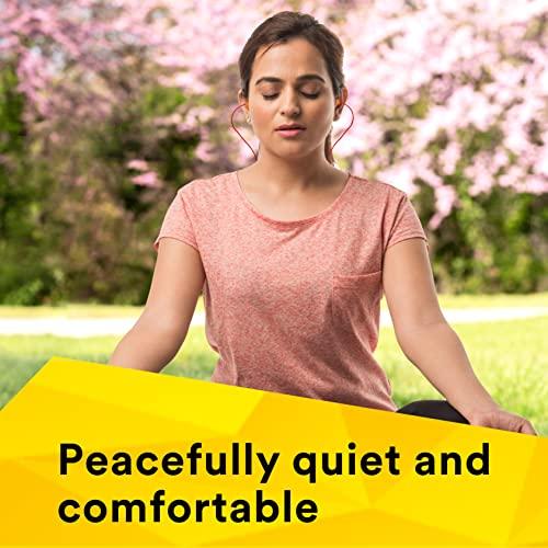 3M 3M 1110 Ear Plugs Corded, Extra Soft, Reusable Earbuds Noise Cancellation, Soundproof Earplug Use For Underwater, Meditation, Study, Flight Travel, Sleeping, Sound Block Up To 29 Decibel (Pack of 20)