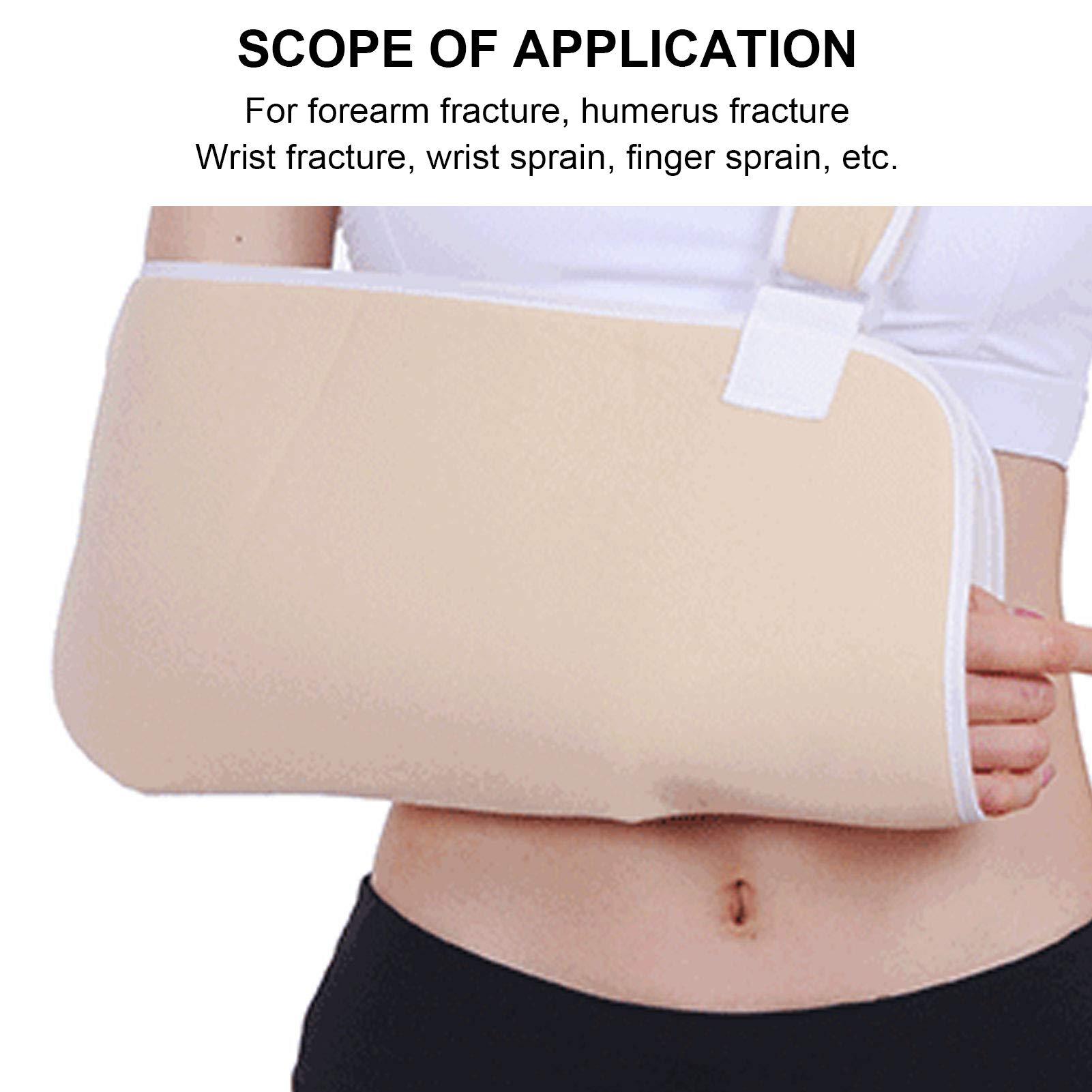 HUADM Forearm Sling, Composite Cloth Broken Arm Sling Durable Fracture Arm Support for Humerus Fracture for Forearm Fracture for Wrist Fracture
