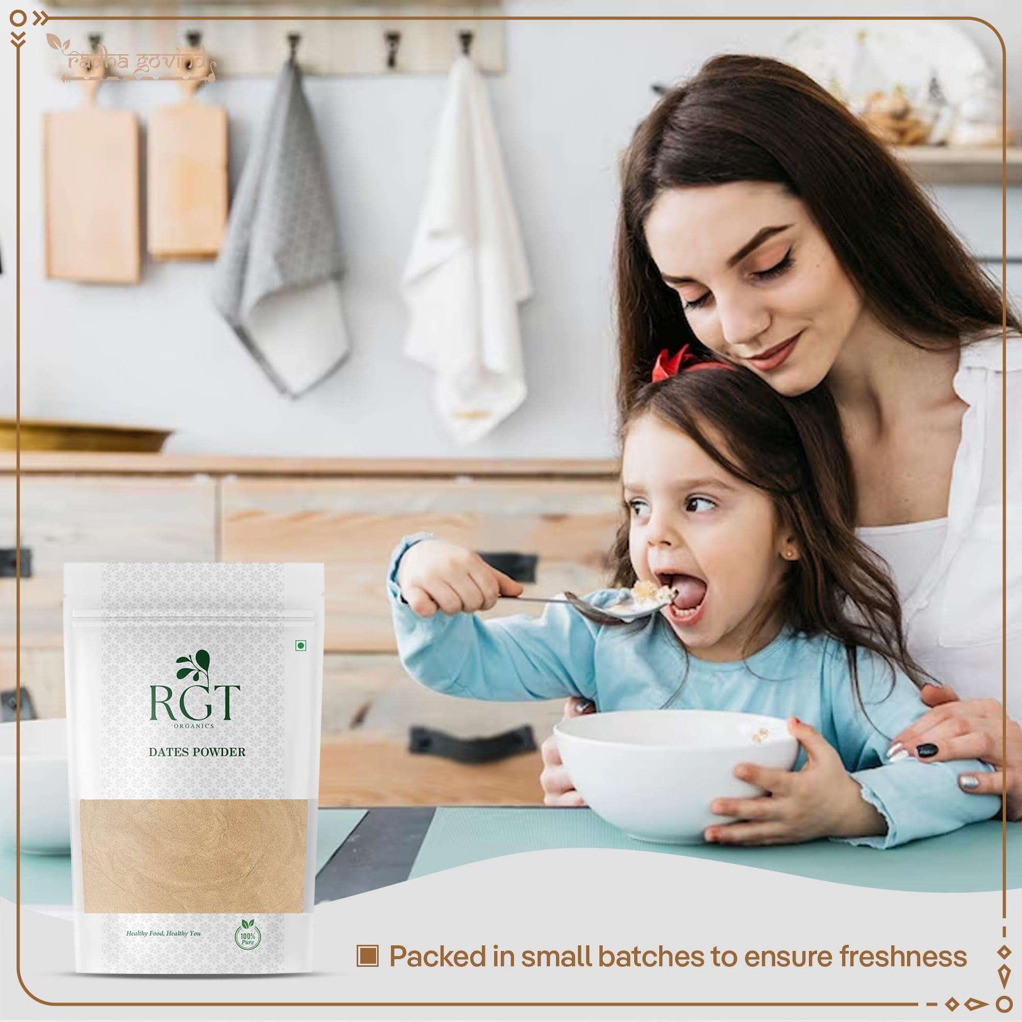 RGT ORGANICS RGT Organics Dates Powder | Khajur/Kharik Powder 200Gm | Dried Dates Powder for Babies & Kids | Natural Sweetener