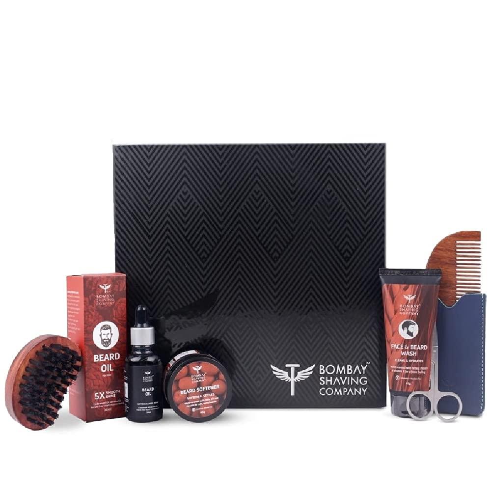 Bombay Shaving Company Bombay Shaving Company 6-in-1 Beard Grooming Kit for Men & Bombay Shaving Company Beard Growth Kit (Set of 3)
