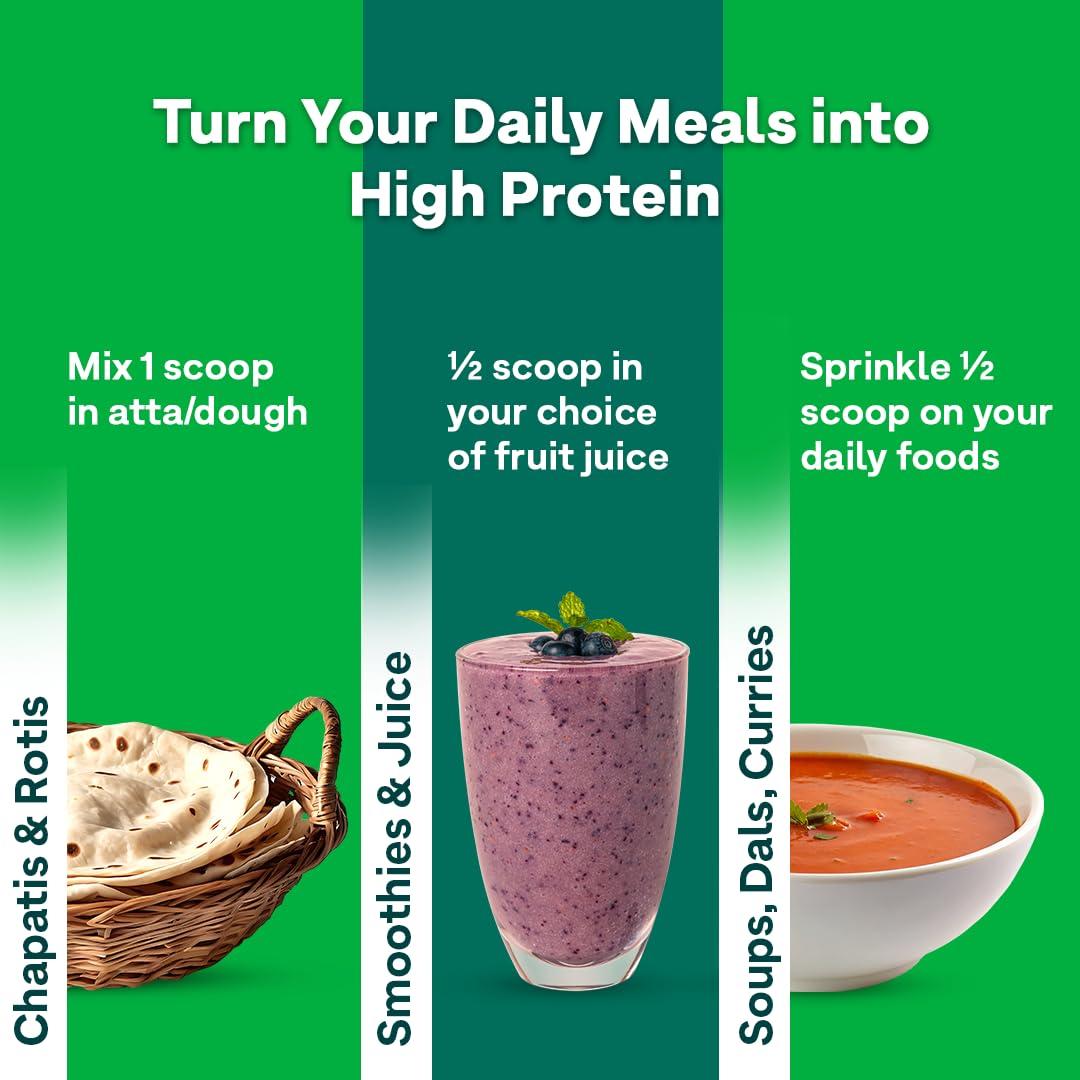 OZiva OZiva Organic Plant Protein for Everyday Fitness | 30g Protein - Pea Isolate | Complete Plant Protein Powder for Men & Women | No Added Sugar, Certified Clean & Vegan (Unflavoured, 1kg + shaker)