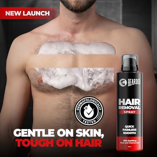 BEARDO Beardo Hair Removal Spray 200ml, Tattoo Shiner Gel 50g (Set of 2)