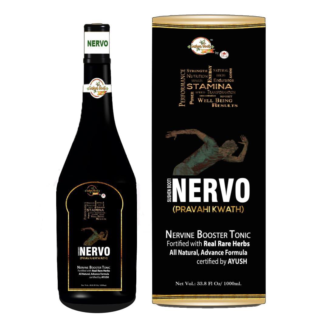 RedClub RedClub Nervo Root (Pravahi Kwath) Nervine Booster Tonic with Real Rare Herbs for Strength, Stamina, Energy, Power, Performance & Wellness - 1000 ml